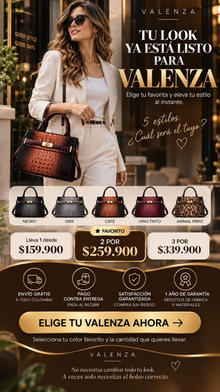 VALENZA - Bolso Croco