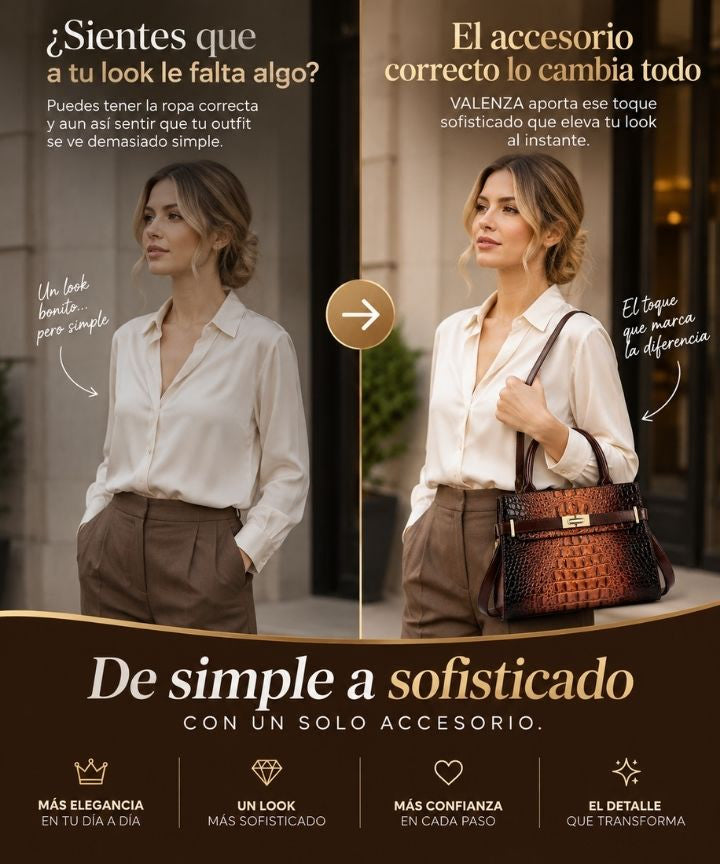 VALENZA - Bolso Croco