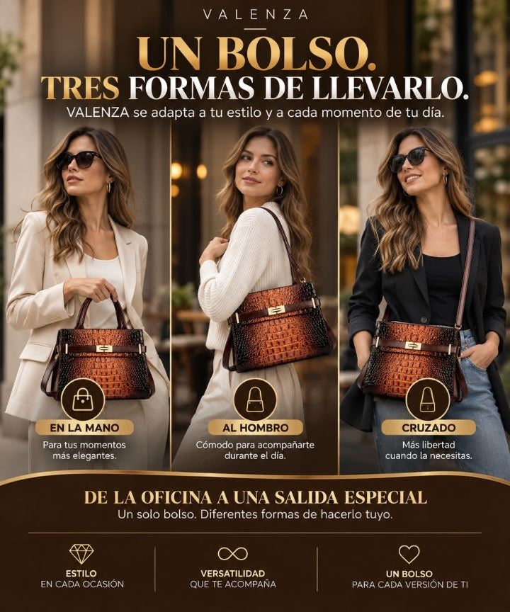 VALENZA - Bolso Croco