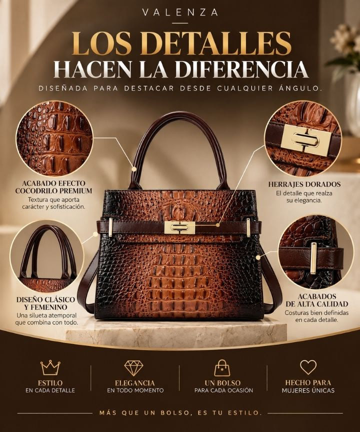 VALENZA - Bolso Croco