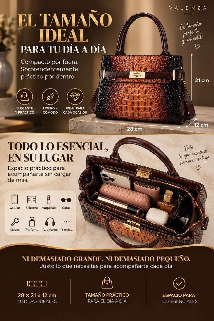 VALENZA - Bolso Croco