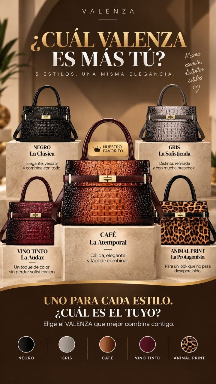 VALENZA - Bolso Croco