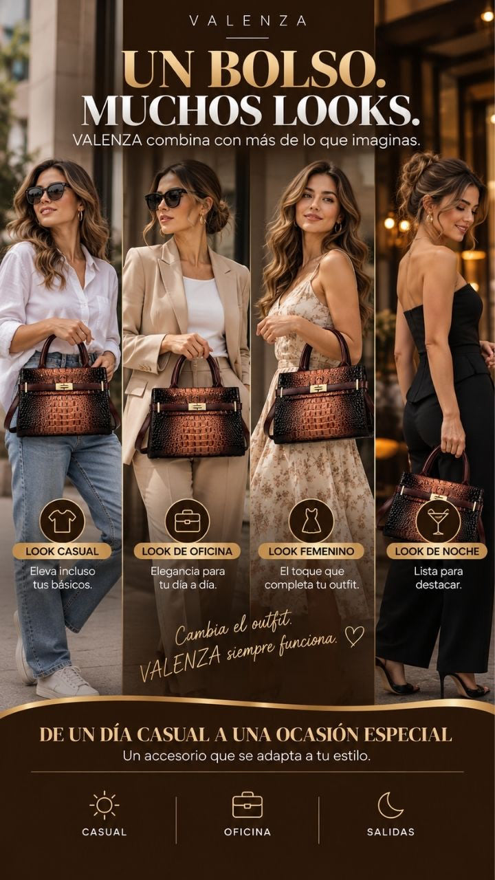VALENZA - Bolso Croco