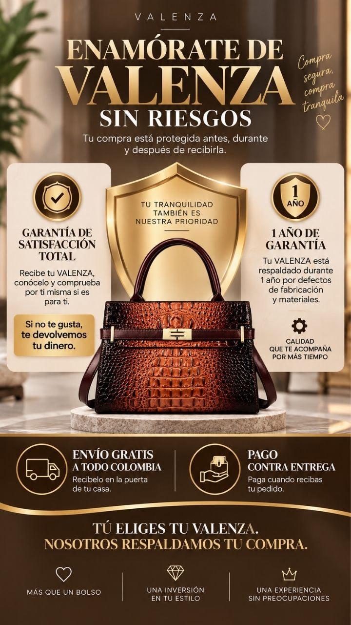 VALENZA - Bolso Croco